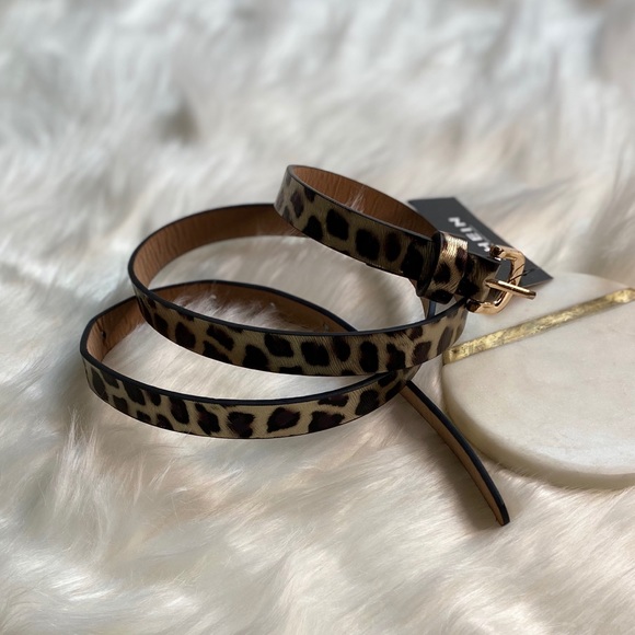 Cheetah Print Skinny Belt Shein - Picture 2 of 5